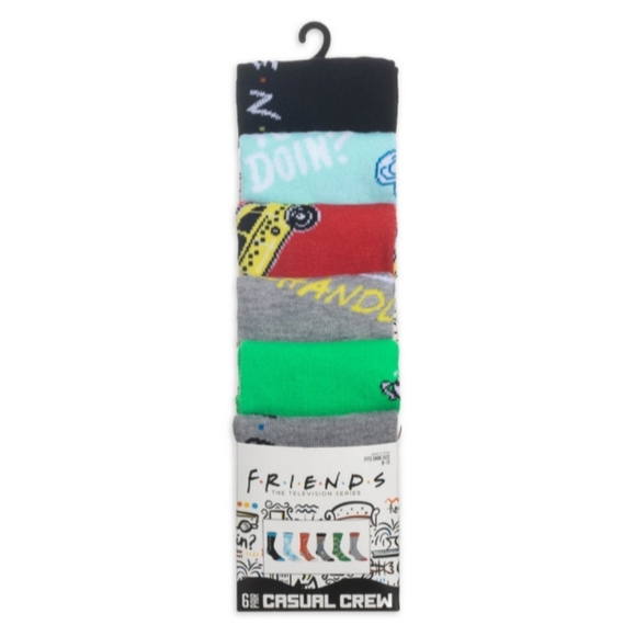 NWT Friends 6-Pack Socks - Picture 1 of 3